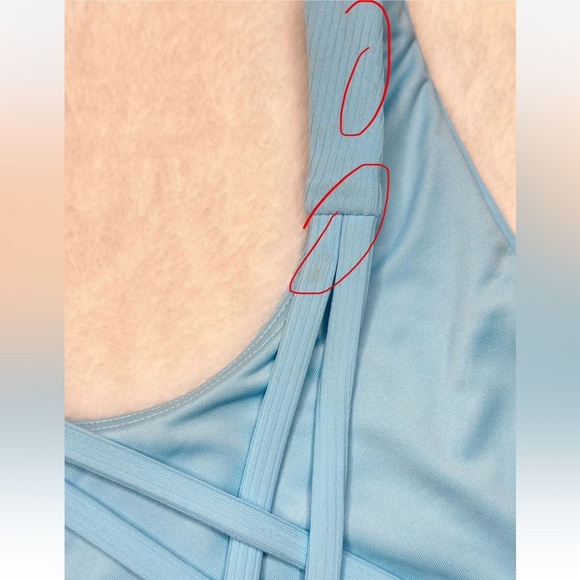 All In Motion Cropped Tank Tight Fit Kids Girls Size Small (6/7T) Build In Bra - Picture 7 of 7